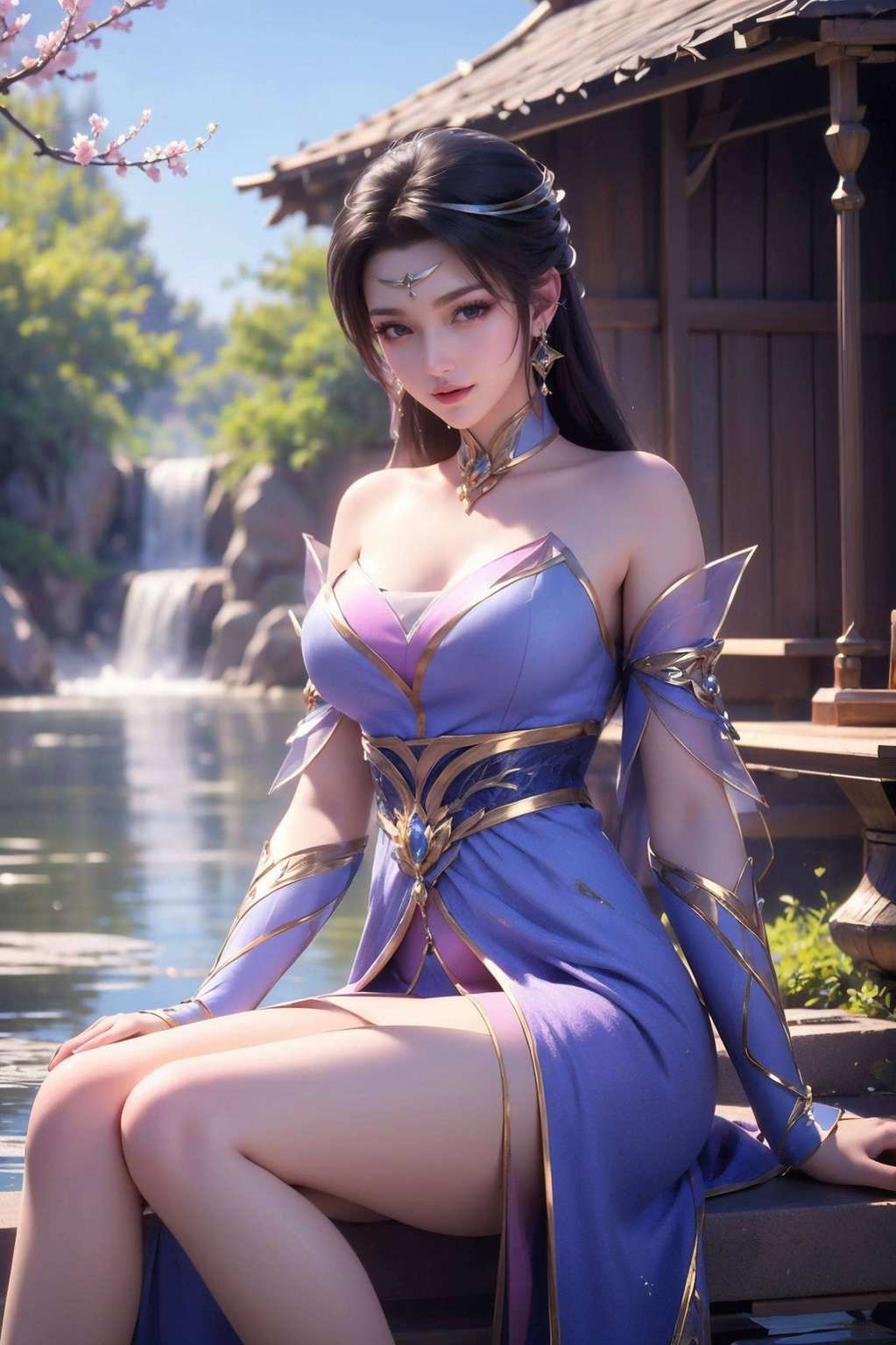 灵动如她她的身影犹如壁画中的仙子