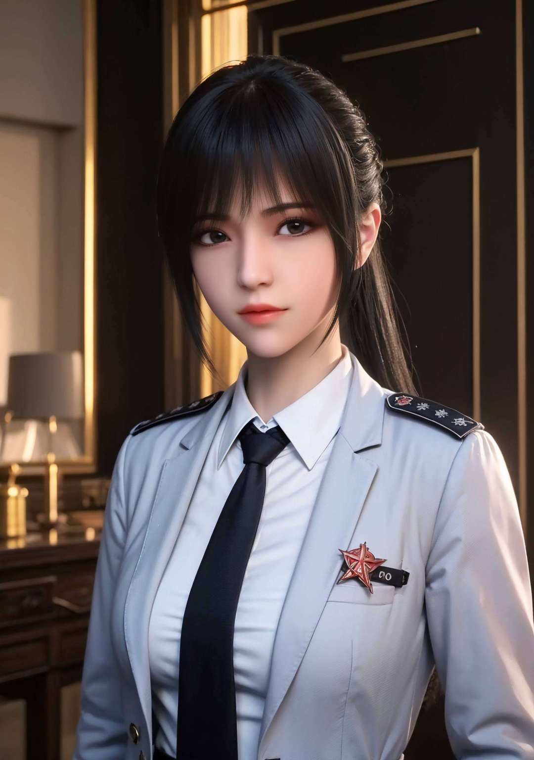 雄兵连中的灵动眼神捕手她的壁纸犹如夏日微风