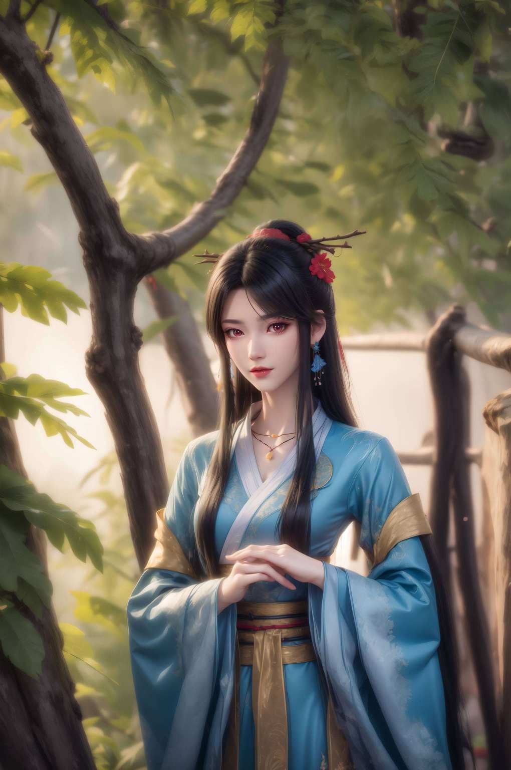周元如同梦幻般的画卷