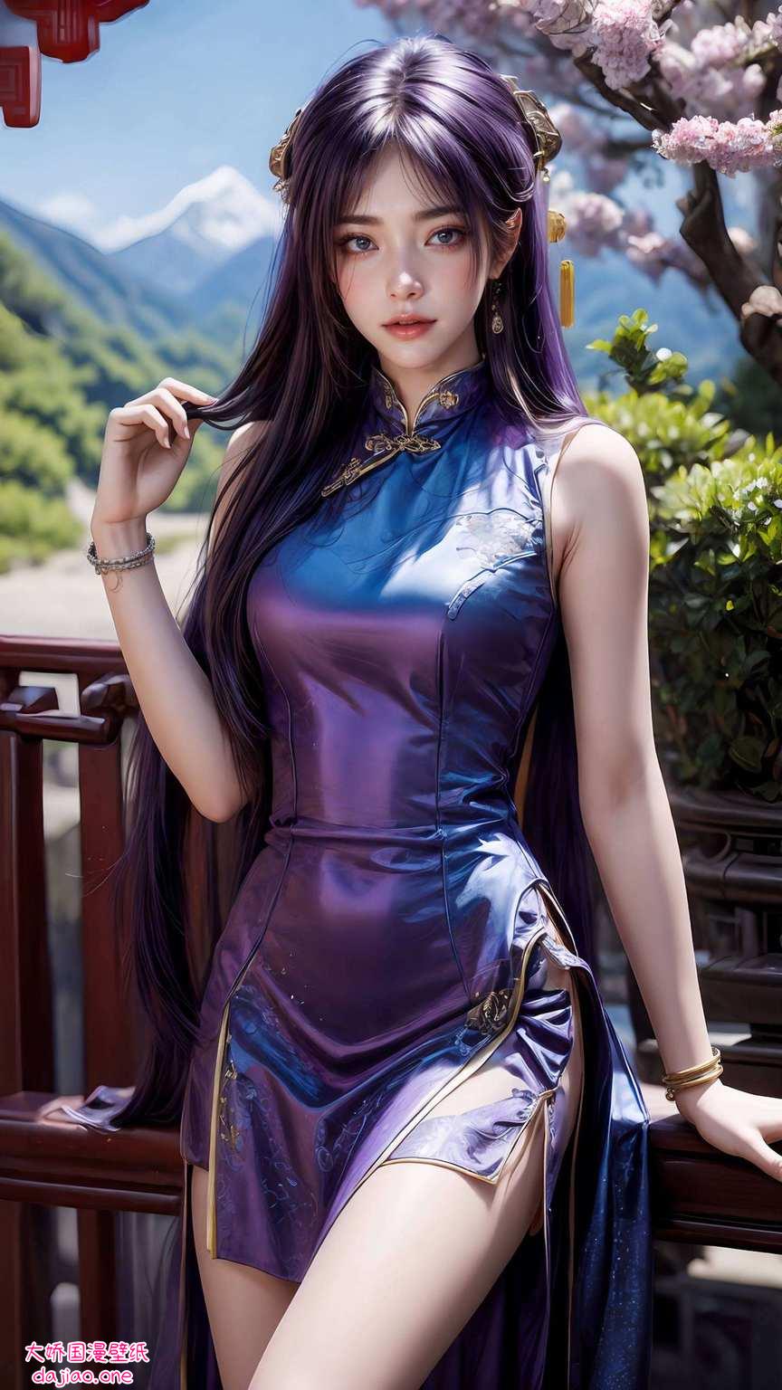 这款宽屏壁纸简直是遮天壁纸中的战斗机！融合了国漫女神的优雅与玄幻元素的神秘各位动漫迷们