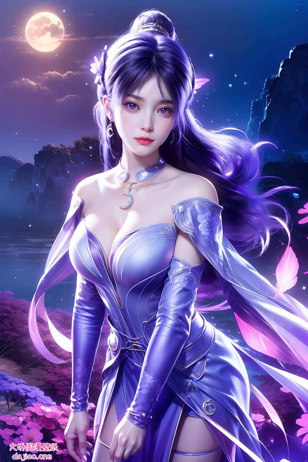 不仅美得让人心动今天给大家推荐一款视觉盛宴——姬紫月真人壁纸