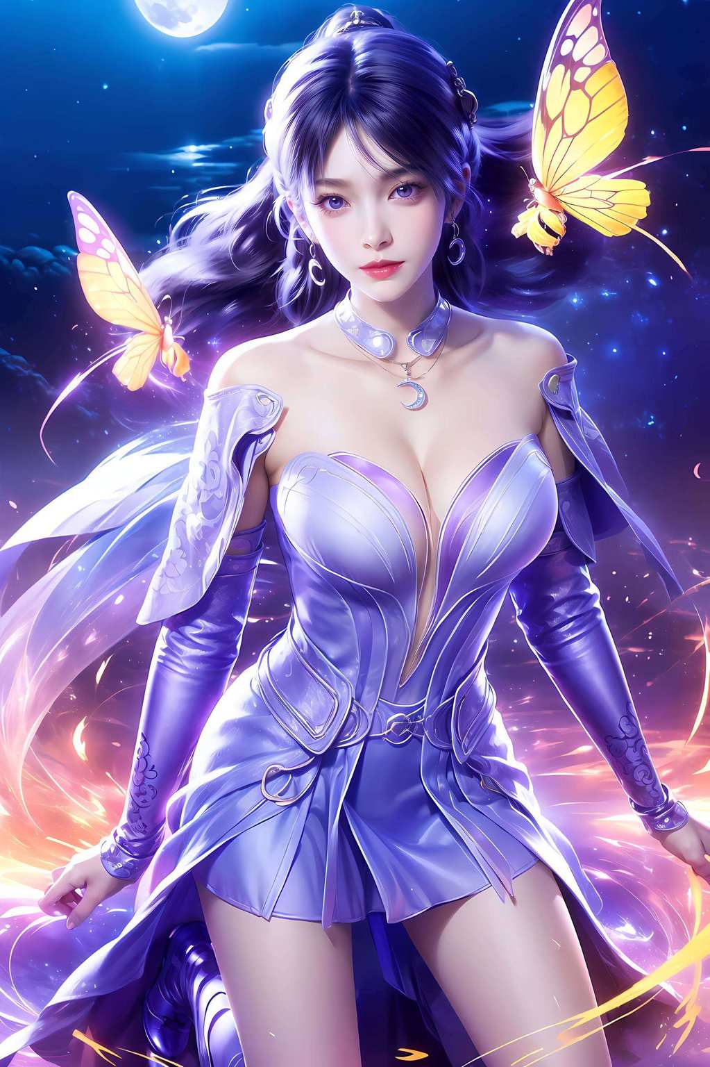美不胜收紫衣飘逸