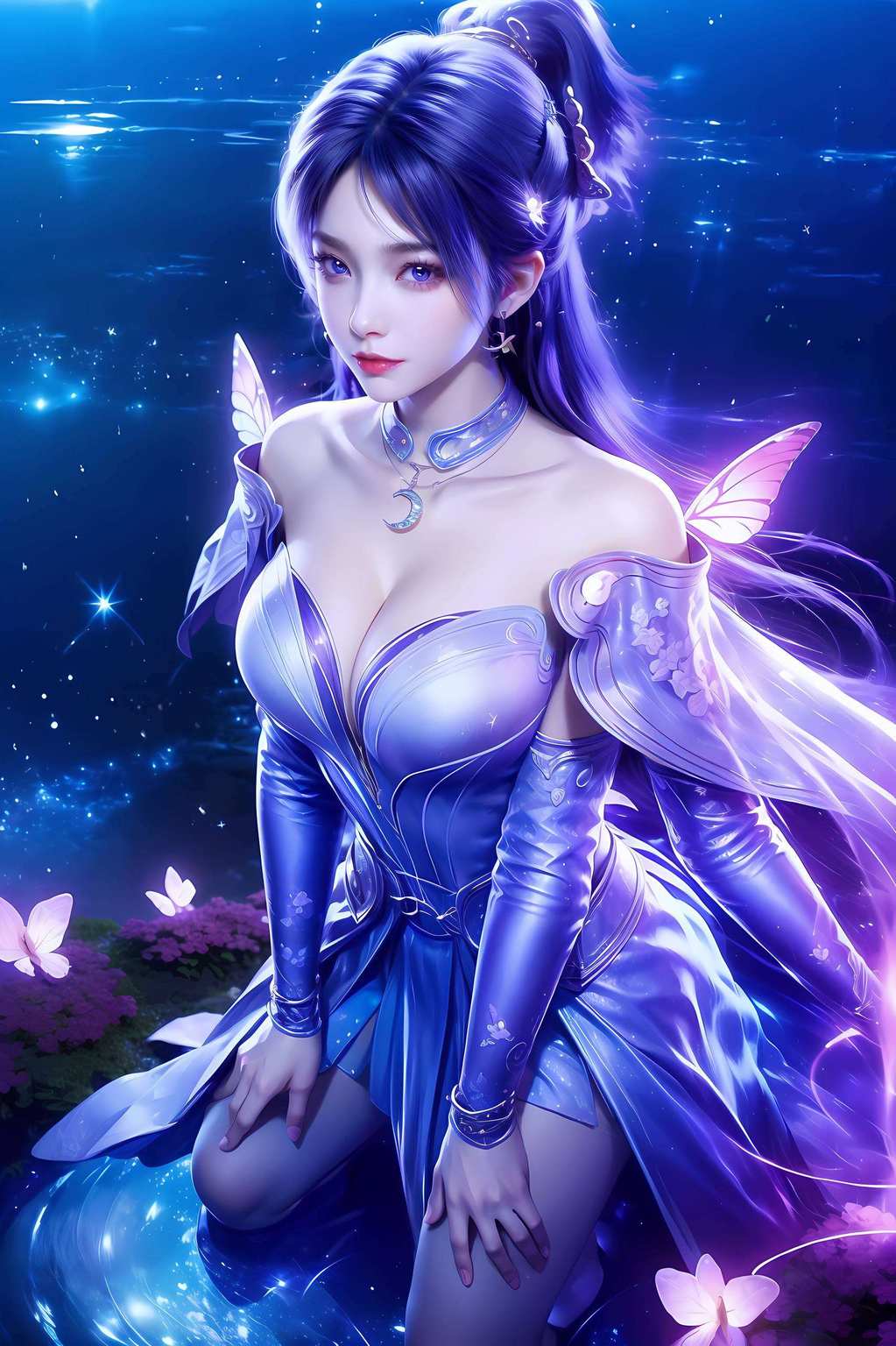 想要高清壁纸？那必须是姬紫月头像图片清晰得能照出你的倒影