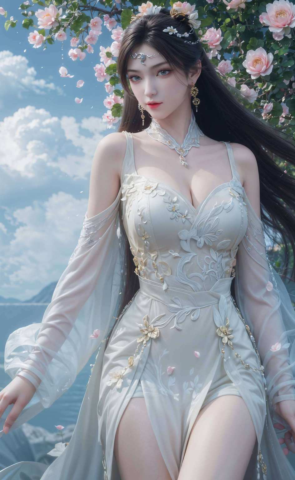 一袭高清泳装壁纸映衬出她的曲线美每一次出场都犹如动漫界的璀璨明星