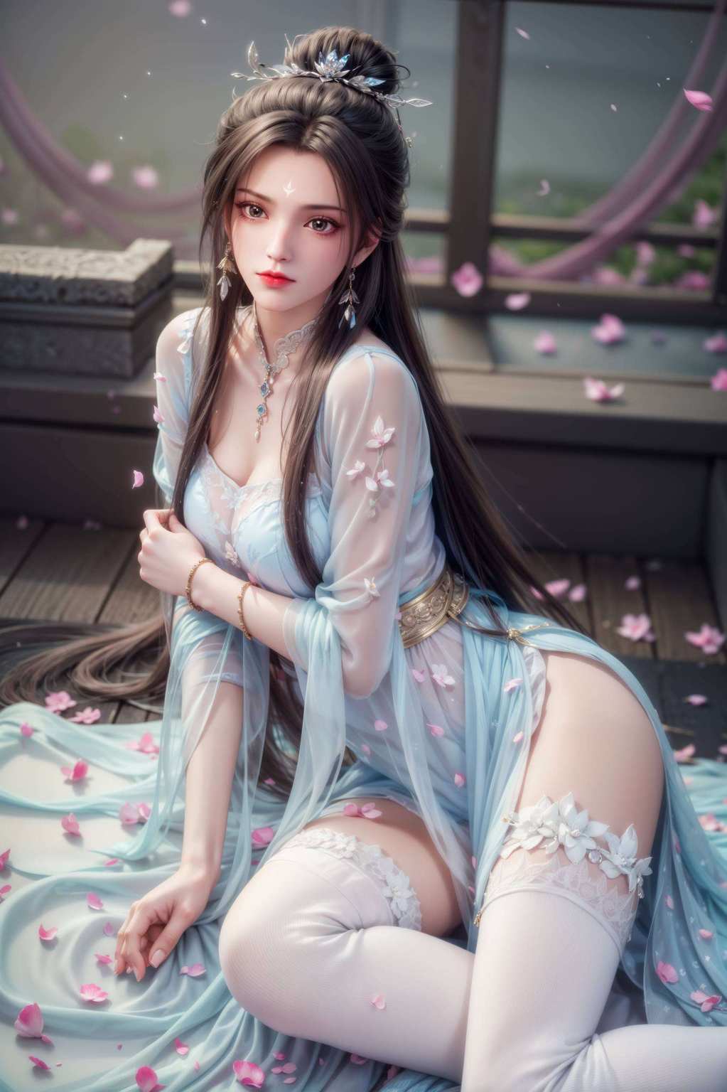 简直美得让人心动！融合了诛仙里的玄幻色彩每天工作都有女神相伴