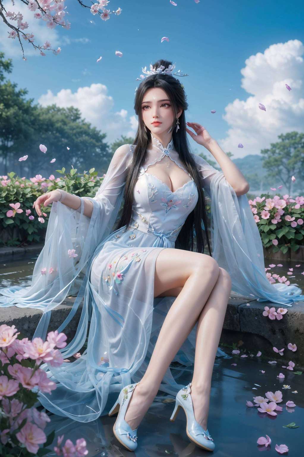 嘿手机屏幕上高清壁纸图里的她