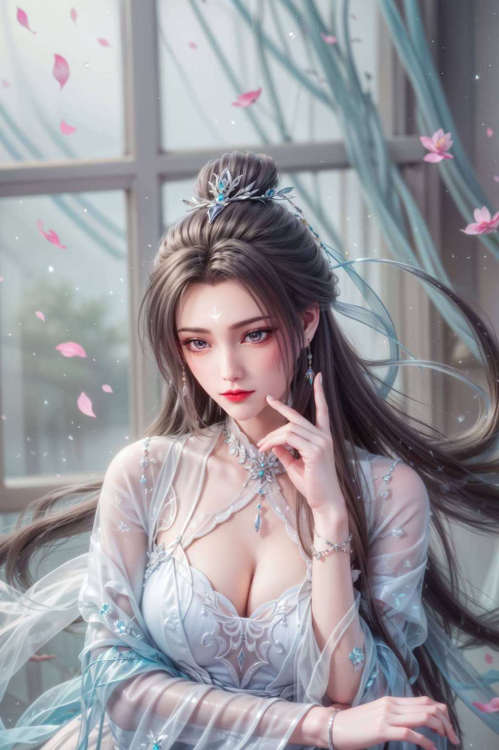 美得让人忍不住多看一眼保证让你的手机瞬间变身玄幻仙境！谁说护眼壁纸就不能美美哒？陆雪琪国漫女神