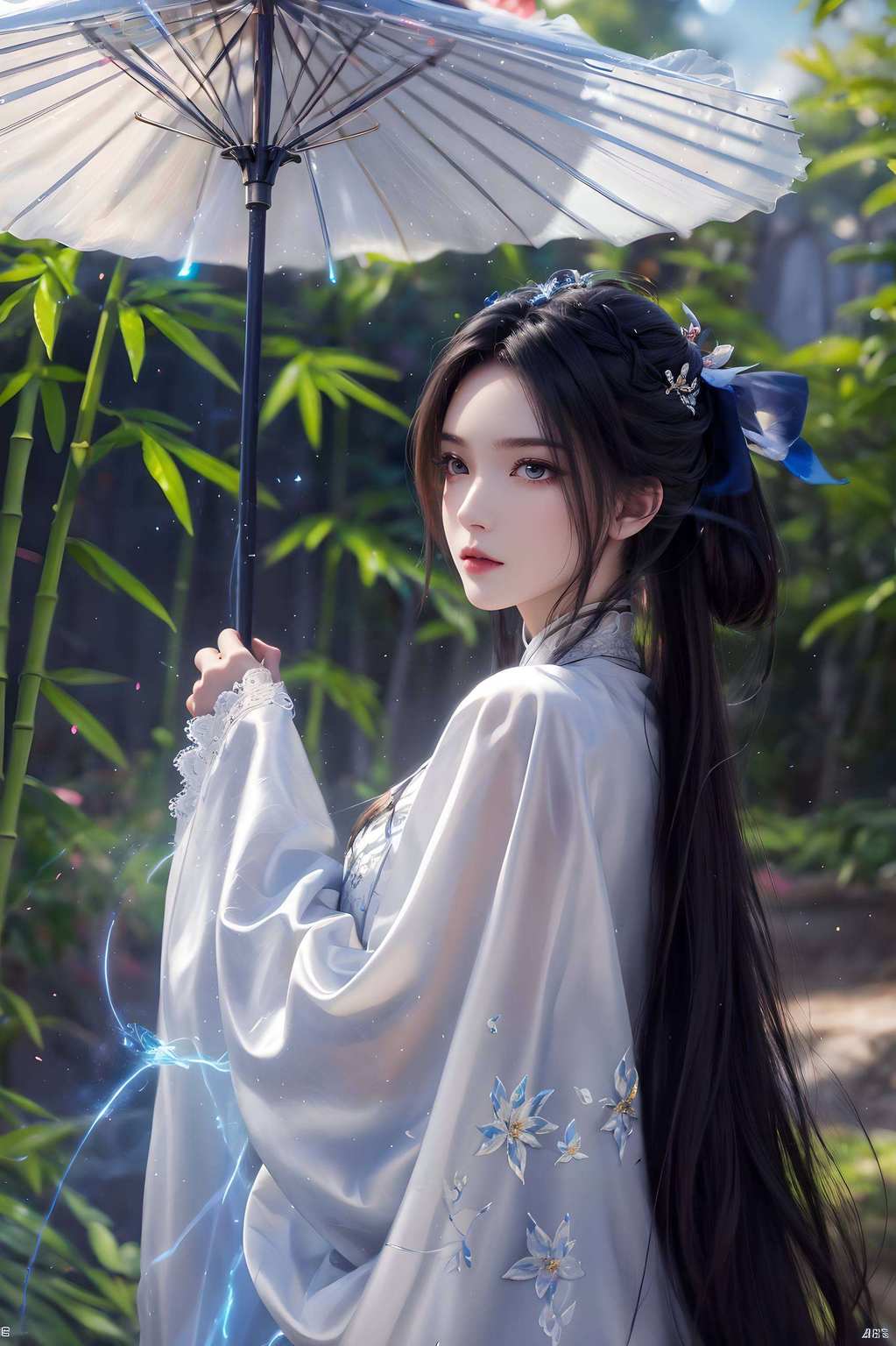 成为国漫壁纸上的绝美风景那清冷如霜的容颜