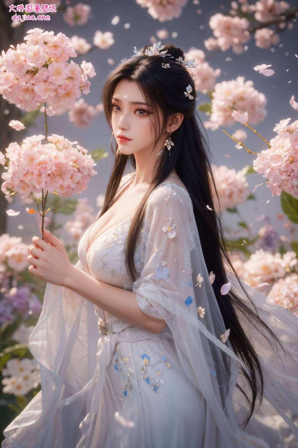 她们或是清冷如霜三位国漫玄幻世界中的绝世美女
