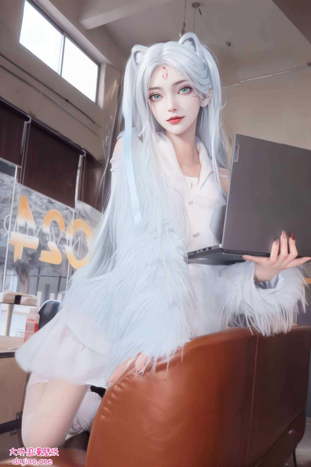 快来换上吧小白同学的俏皮可爱